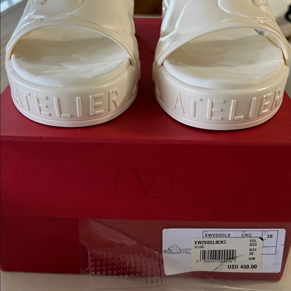 Valentino Garavani Atelier Rose Slides NIB - Picture 2 of 4